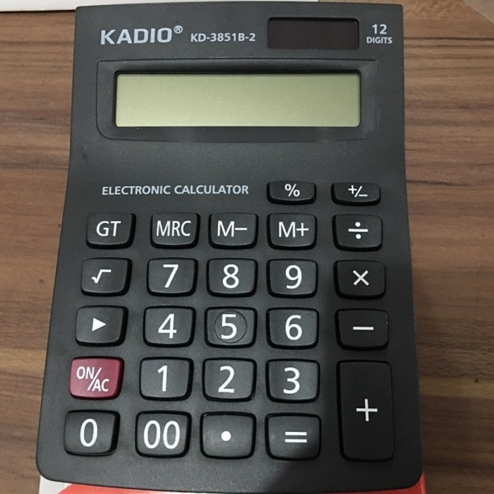 

Kalkulator Hitung Sedang 12 Digit Dijit Kadio KD3851 B-2 Bagus