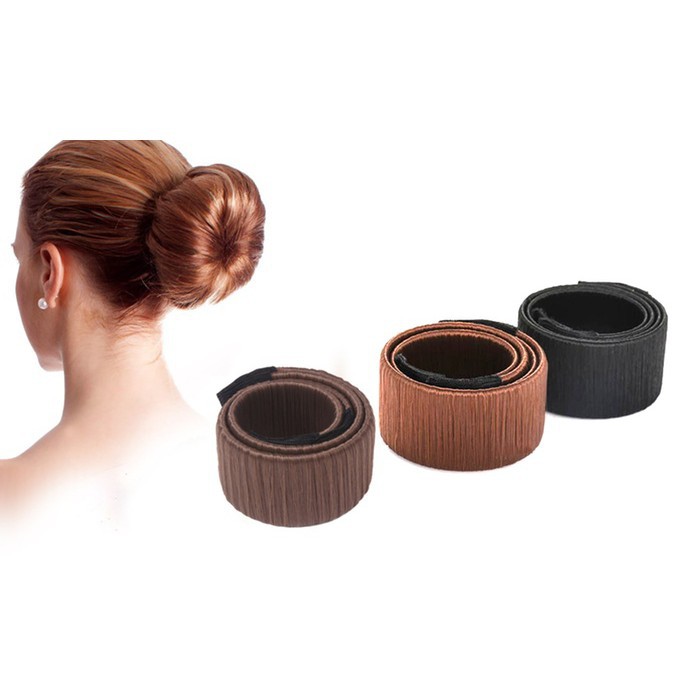 Ikat Rambut Hair Strap Bun Maker / Magic Hairbun / Cepol Donut / Donat Sanggul Cepol Hairdini