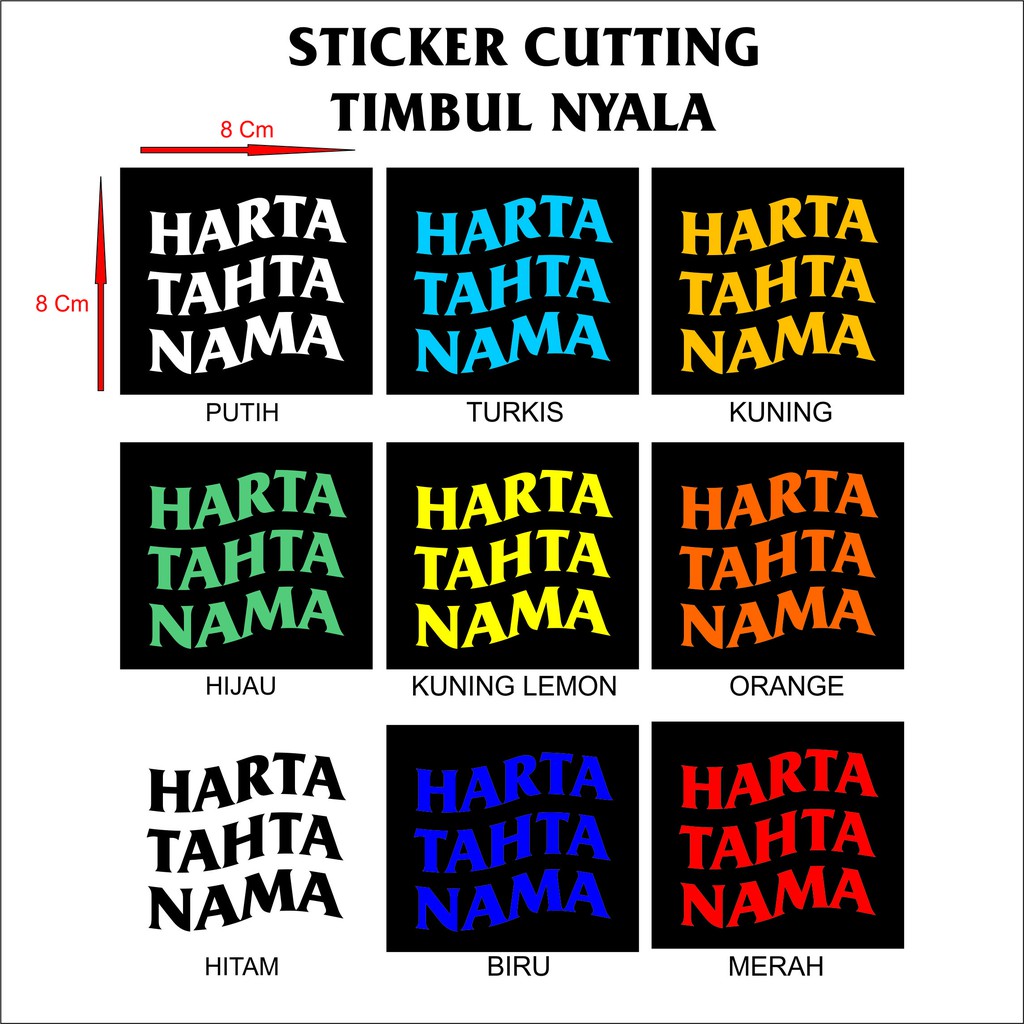 

sticker harta tahta nama/wanita sticker viral sticker timbul nyala sticker nama custom