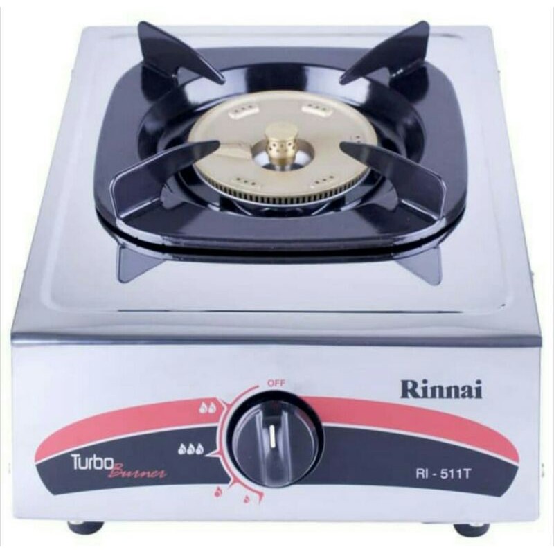 RINNAI RI-511 T KOMPOR GAS 1 TUNGKU / KOMPOR GAS 1 TUNGKU API TURBO RINNAI RI 511 T / RINNAI RI511T