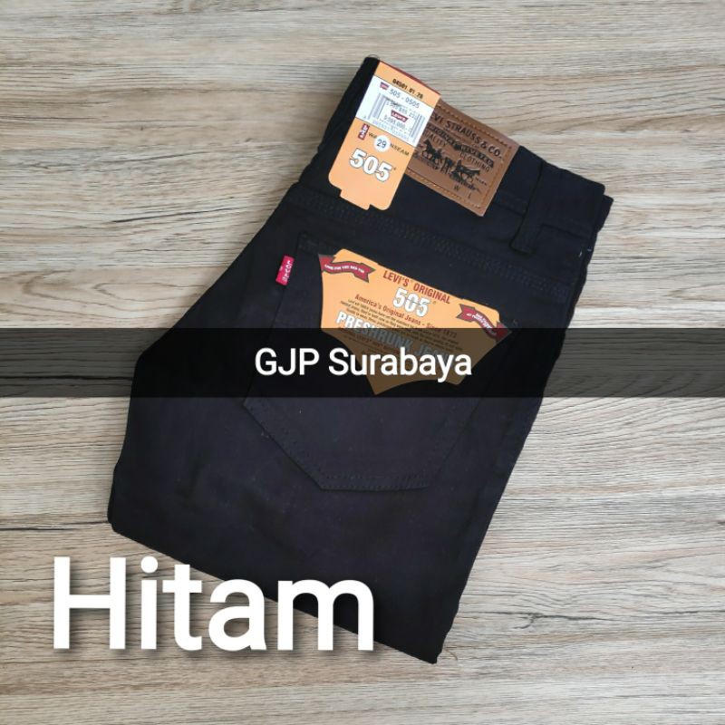 celana kerja kantor hitam formal pria bahan melar size 27 - 38