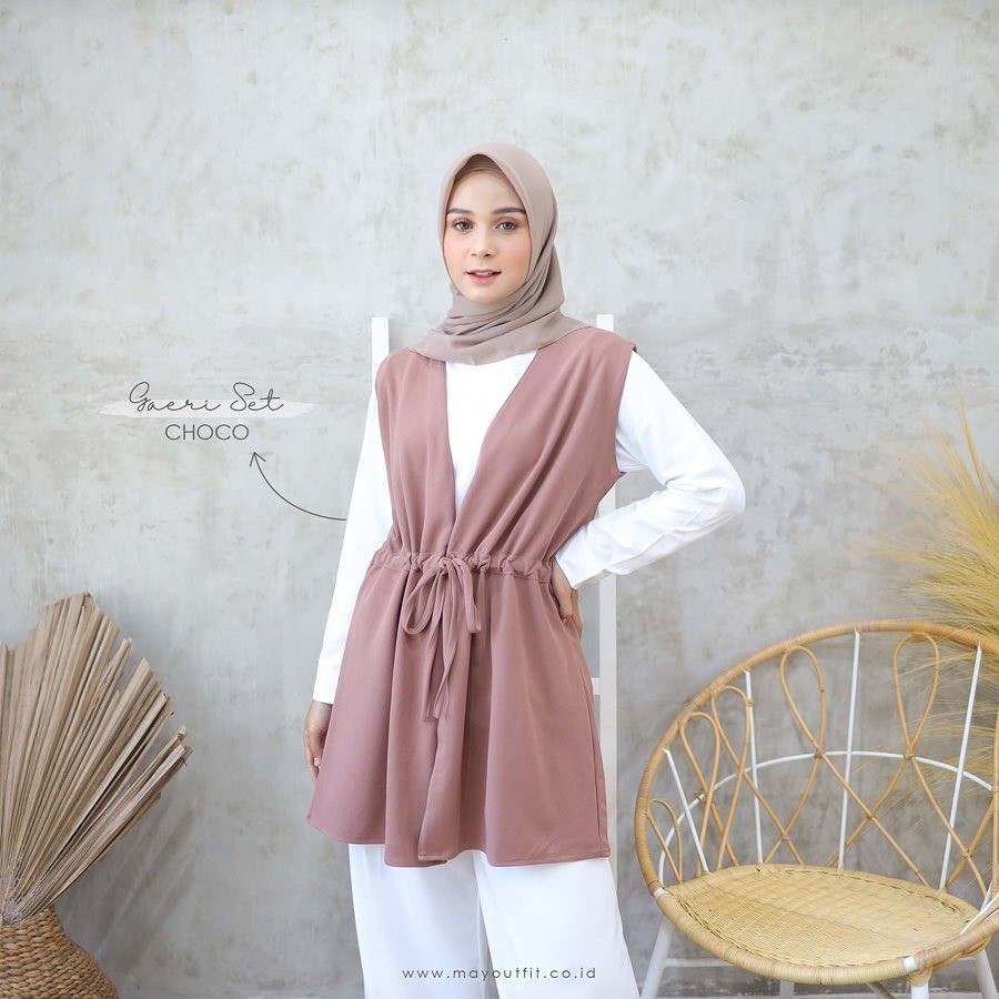Gamis gaeri set baju setelan gamis terbaru Tunik tunik wanita gamis remaja baju gamis wanita terbaru