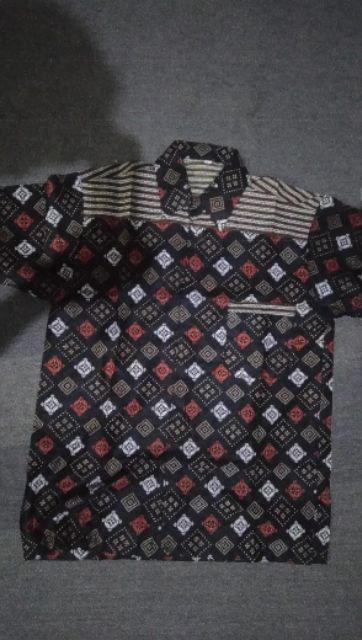 Kemeja Batik Pria Motif Abas