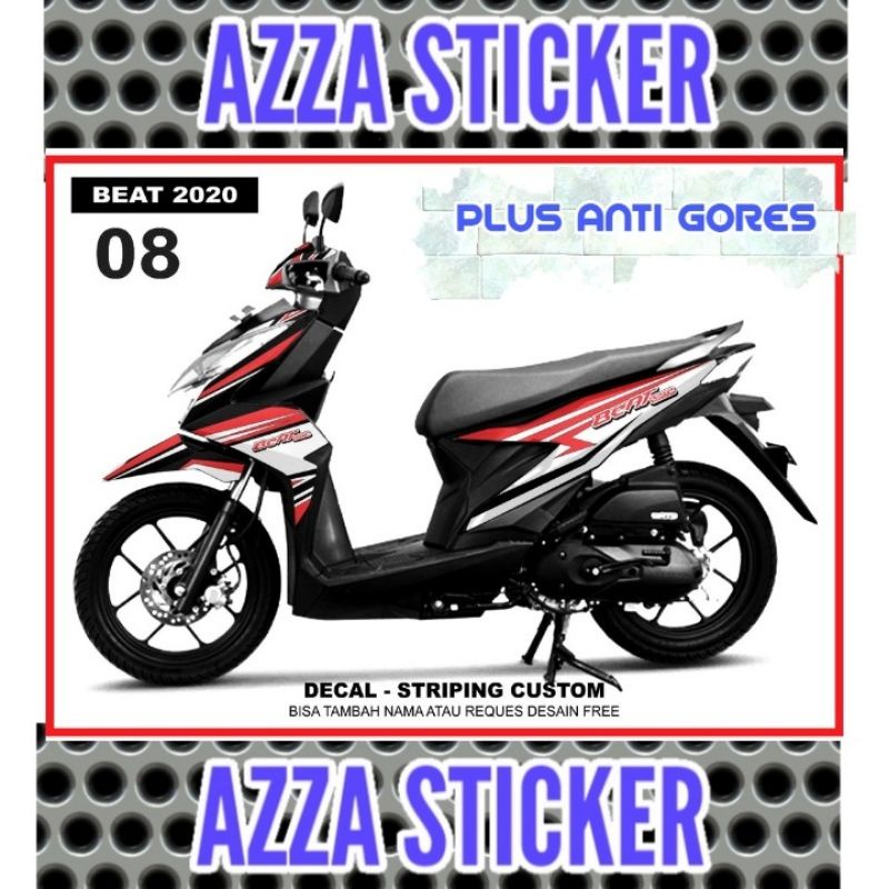 Stiker Dekal Beat 2020 Striping Motor Beat 2020 Full Sticker Decal Beat 2020 Stiker Beat 2020 Dekal 
