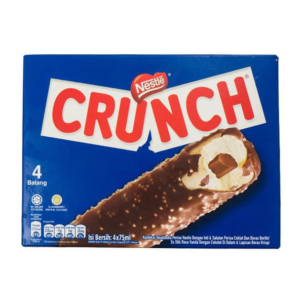 

Nestle Crunch Es Krim Box/ 75 Ml x 4 (Isi 4 pcs)