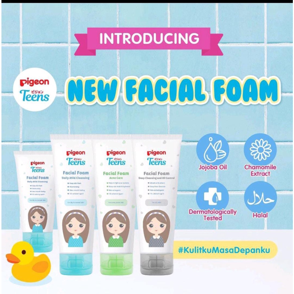 PIGEON Facial Foam daily mild / Moisturizer For All Skin Types | PIGEON Teens Facial Foam