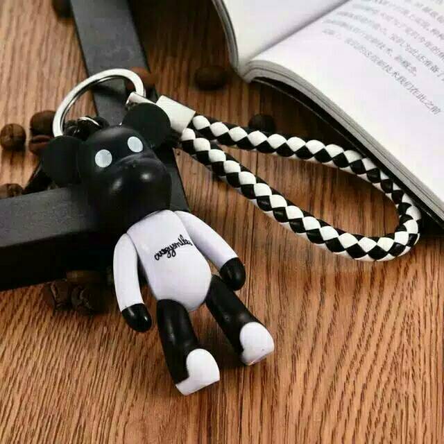 GANTUNGAN TAS BONEKA IMPOR KUNCI MAINAN ANAK-ANAK BONEKA HITAM+PUTIH