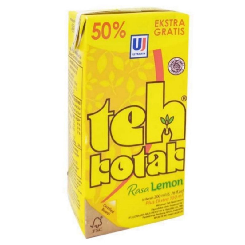 teh kotak rasa melati / jasmine dan rasa lemon 200 ml