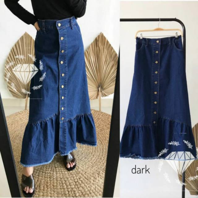 Celana Jeans Wanita Jumbo Murah Panjang Cewek Big Size Jins ROK PICA JEANS WASHED Terbaru
