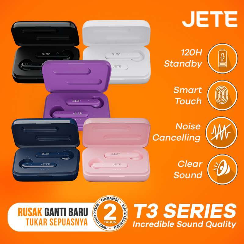 TWS Headset Bluetooth Jete T3