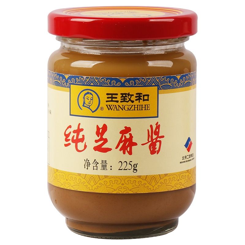 

Wang zhi he ZHI MA JIANG saos wijen putih Paste Sesame Natural 王致和纯芝麻酱225G