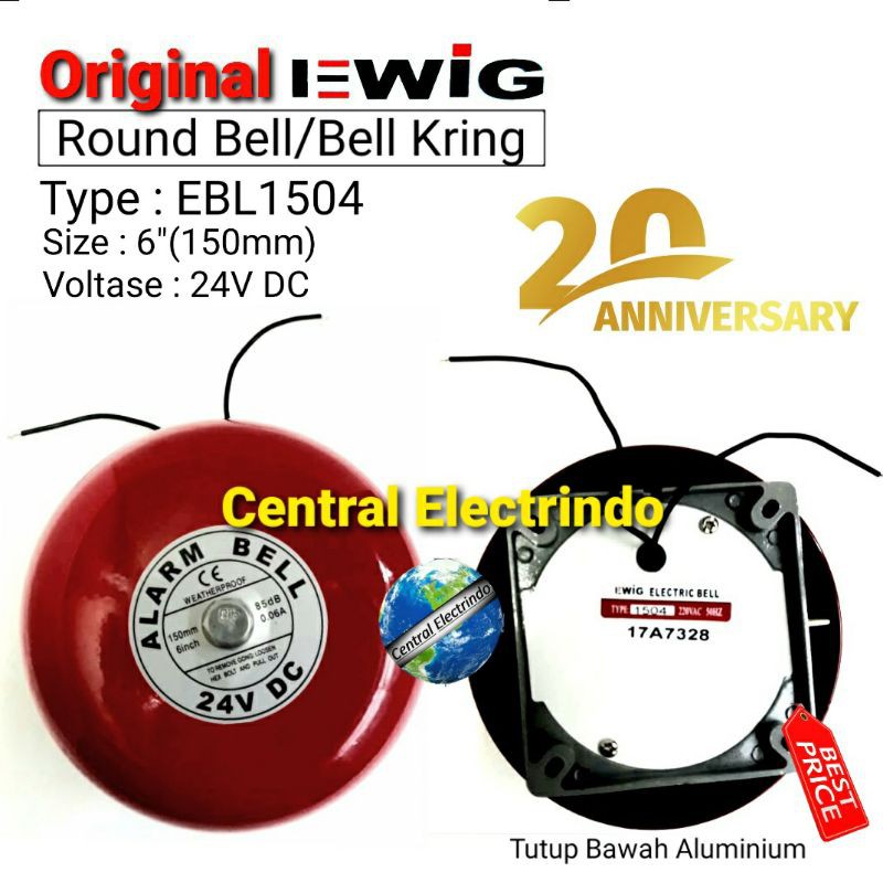 Bell/Round Bell EBL-1504 6&quot;(150mm) DC 24V EWIG.