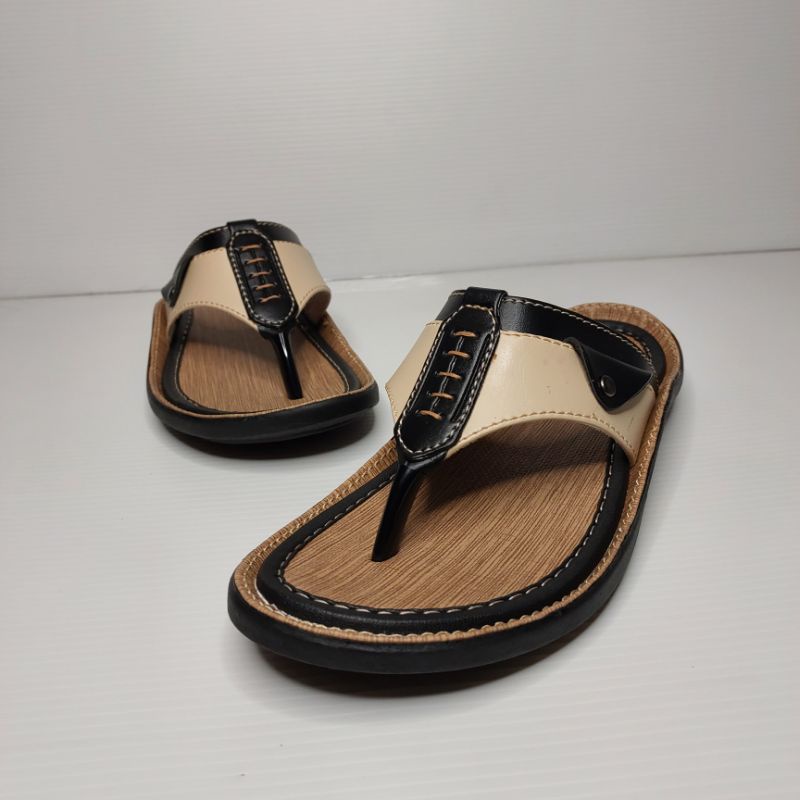 Sandal Jepit Anak Tanggung 33-37 Bahan Semi Kulit Lapis Halus (Vernon 01)