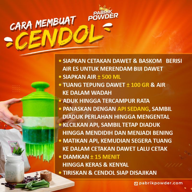 Bubuk Cendol Instan - Dawet Powder Aneka Rasa 250 gram