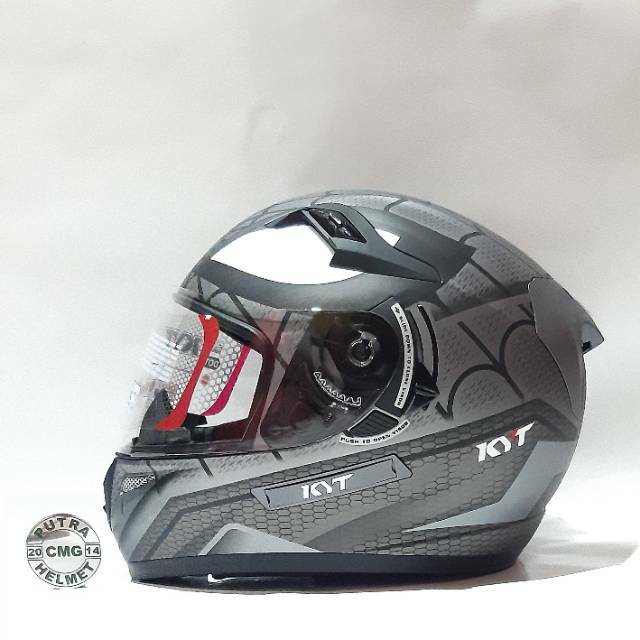 HELM KYT K2 RIDER SPIDERMAN GRAPITHE DOFF GUNMETAL