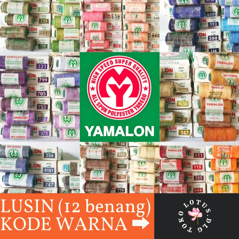 Benang yamalon lusin (12 pcs) 150 lebih pilihan warna