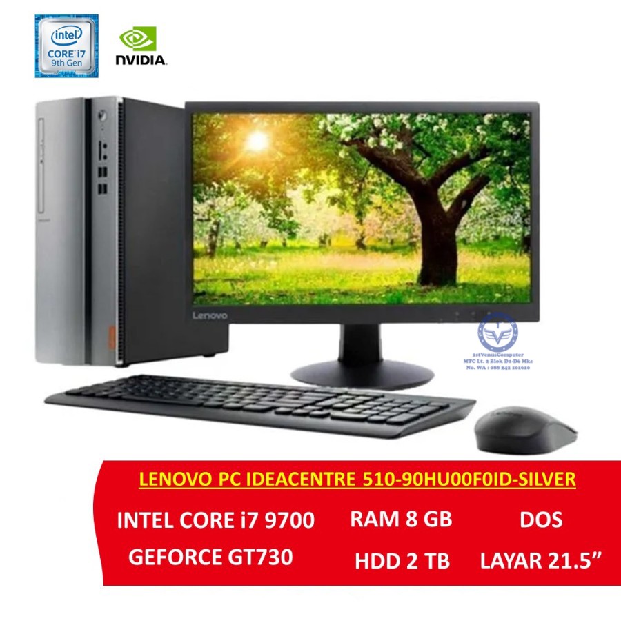 PC Desktop Lenovo IC510 i7 - 90HU00F0ID Intel Core i7 9700 / V3