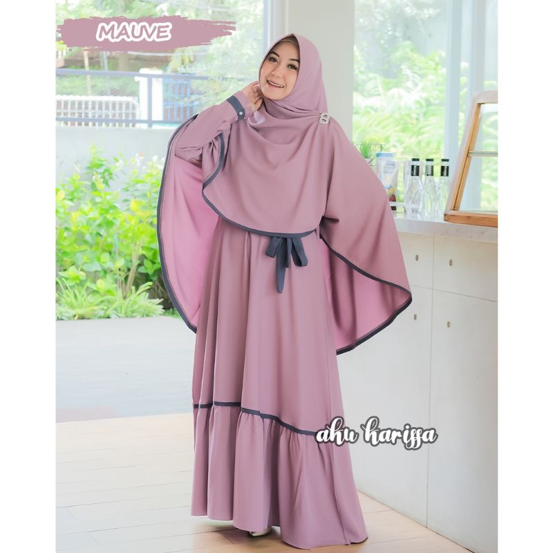 Gamis aku karissa gamis maharani Syari Set Khimar A09 gamis lebaran 2023 gamis set hijab gamis itycr