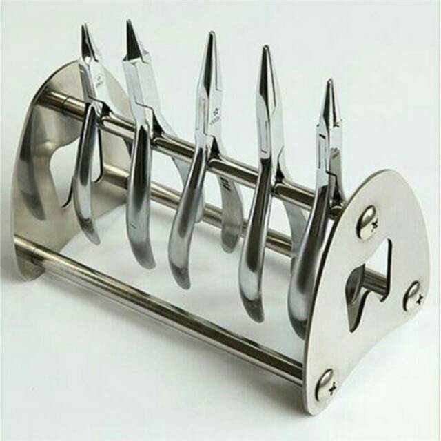 Rak tang ortho holder standing orthodontic dispenser stainless steel / tempat tang behel organizer