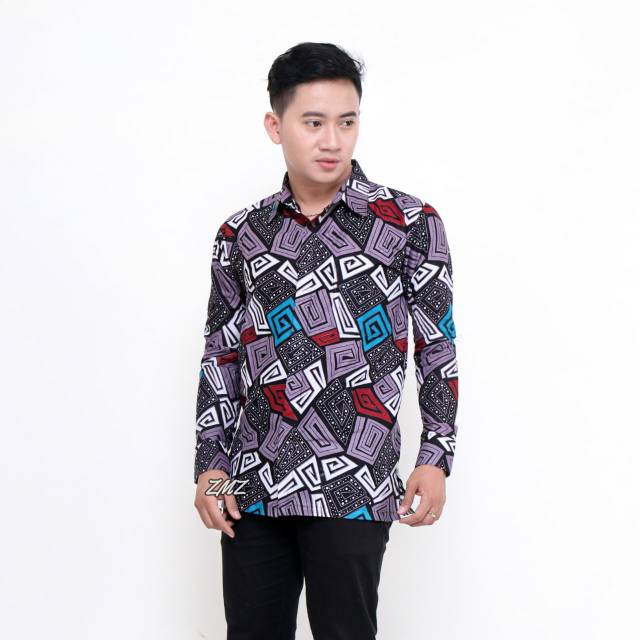 Kemeja batik pria PPBTK07 WSA04 lengan panjang /kemejapria/kemejabatik/batikpria/batikmodern 05