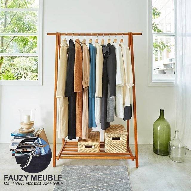 Tempat Gantungan Baju Jati Jepara, Tempat Gantungan Baju Minimalis