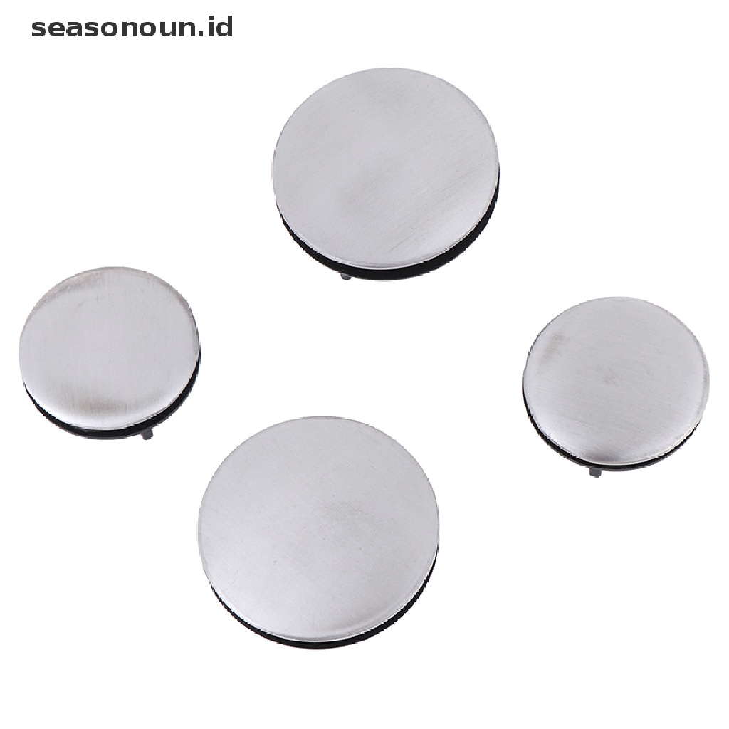 2 Pcs Penutup Lubang Keran Wastafel Bahan Stainless Steel Untuk Dapur