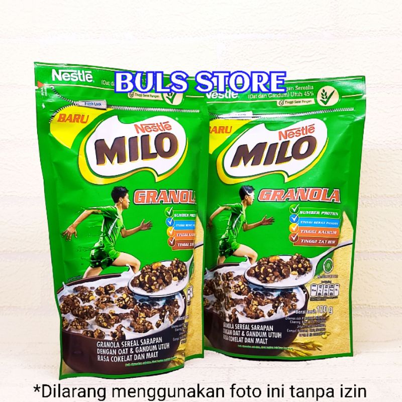 Jual Nestle Milo Granola Oat Coklat Sereal 120gr Shopee Indonesia