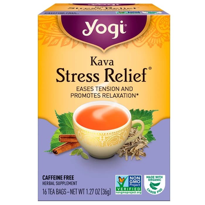 

Tea Kava Stress Relief Eases Tension Relaxation 16 x 2.25 Gram
