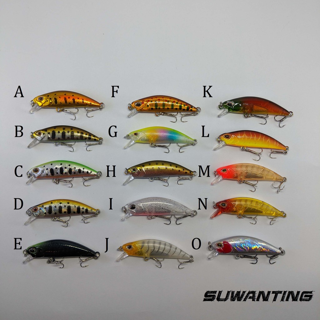 Umpan Lure Minnow 5cm 5gr Ultralight Sinking mirip Tsurinoya Ryuki 50s Ryuki 45s