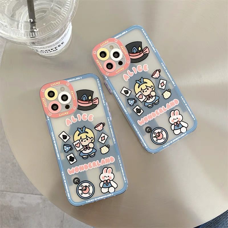 FH26 Softcase Protection case Alice Wonderland Xiaomi Redmi 9 Prime 9A 9i 9C 9T Note 8 Pro 9 Poco M3 X3 Pro, Samsung A02/M02 A02s/M02s A10 A10s A11/M11 A12 A20/A30/M10s A20s A21s A50 A50s A30s J2 Prime