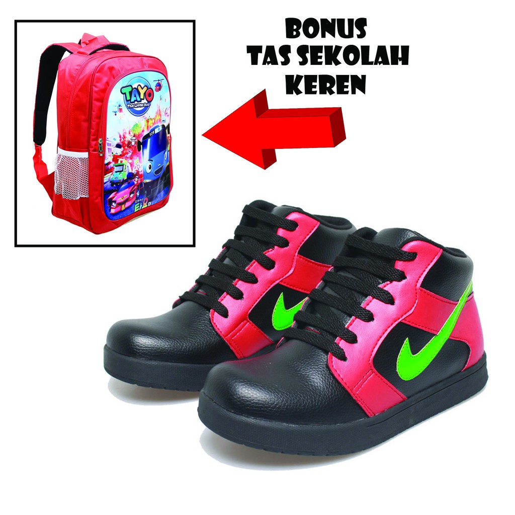 PROMO SEPATU BOOTS ANAK GRATIS TAS TAYO BSM SOGA