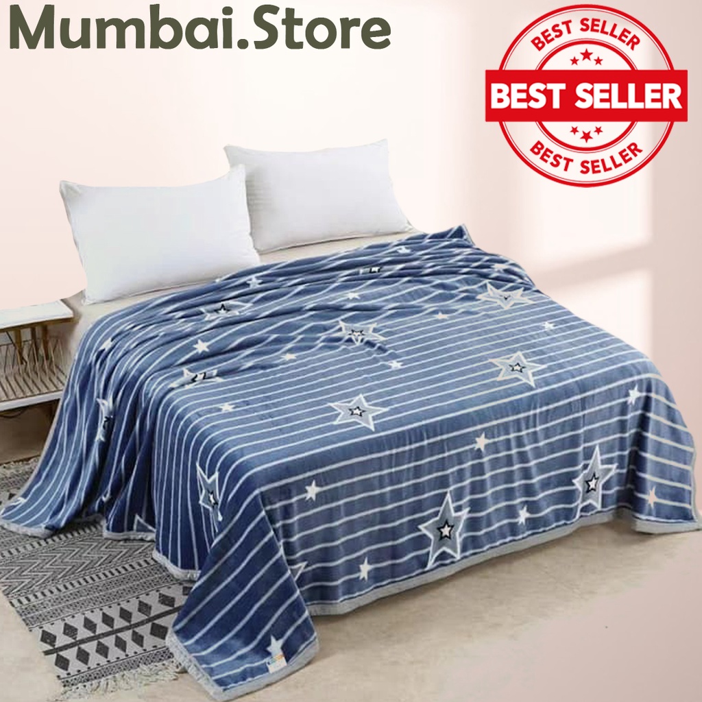 Selimut Bulu Polos Dongzhi Ukuran 200x230 CM  O7H3 selimutlembut tebal bagus hangat kualitas lembut