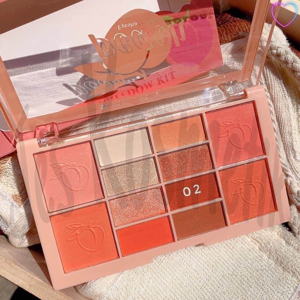 Mila Color Eyeshadow Blusher Pallete Be Unique / Ice Cream / Peach 2 in 1