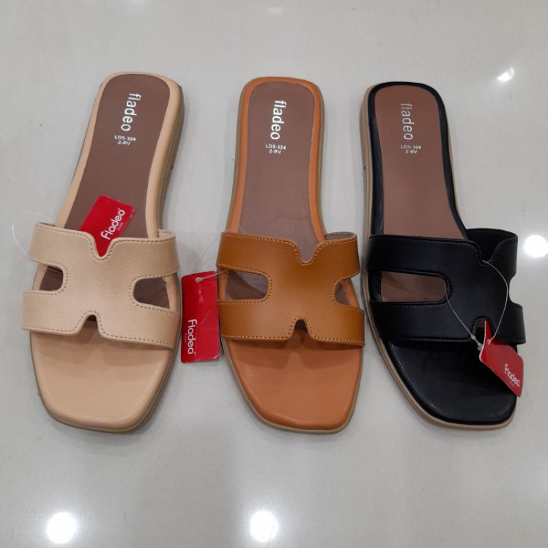 sandal flat wanita fladeo