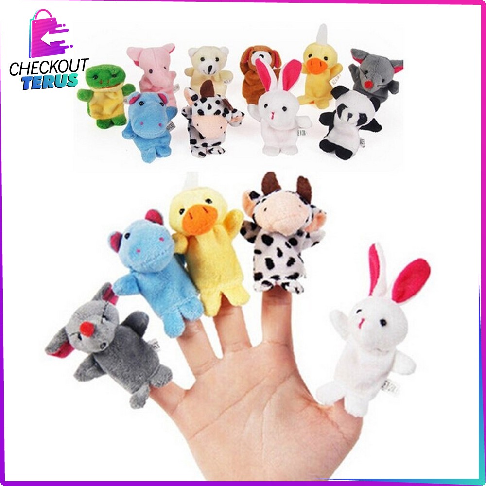 CT M8 Boneka Jari Karakter Mainan Anak Bayi Mainan Edukasi Boneka Tangan Finger Puppet Kids