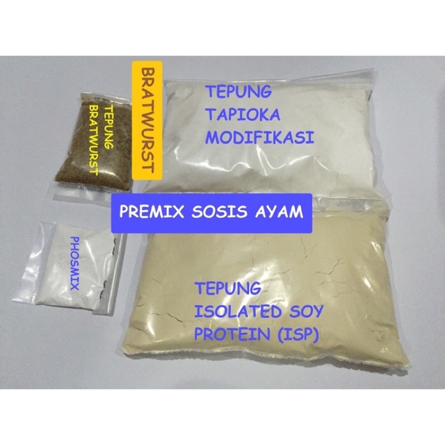 

Tepung dan bumbu bratwurst sosis ayam