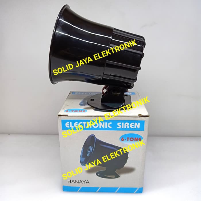 SPEAKER SIRENE ALARM 12 VOLT HORN ELECTONIC SIREN ALARM 6 TONE CORONG 6 SUARA ALARM TONE SIRINE 12V