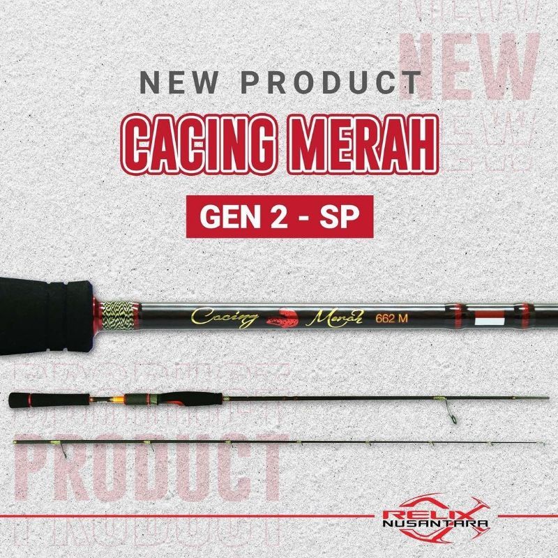 JORAN CACING MERAH Spinning 662M RELIX NUSANTARA Free packing pipa Pvc