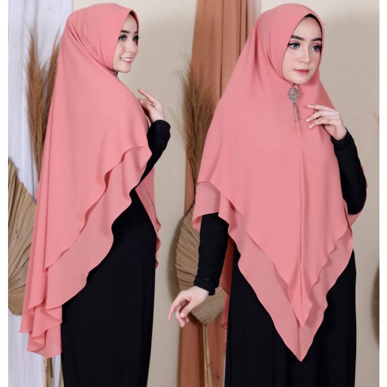 khimar nameera POLOS hijab jilbab syari jumbo terlaris ori jns hijab
