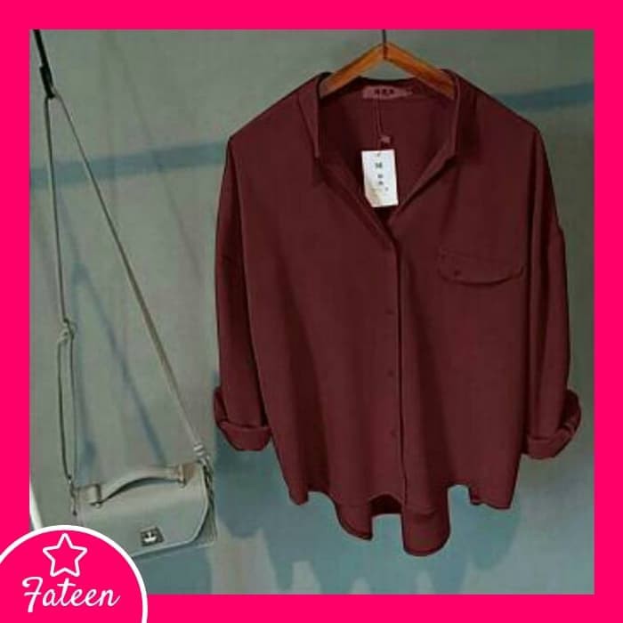 BAJU WANITA LENGAN PANJANG 221 - HEM WANITA LENGAN PANJANG 221 - PUTIH EXCLUSIVE