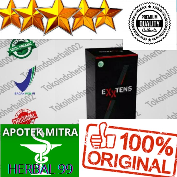 100% ASLI Laris  EXXTENS Asli Extens Original Obat Herbal Untuk Vitalitas Pria Perkasa Atasi