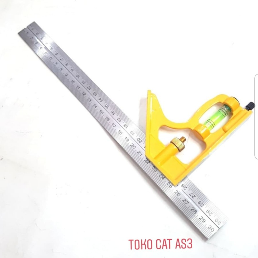 AMERITECH Combination Angle Ruler (Siku Tukang) 12&quot; - Siku tukang kombinasi