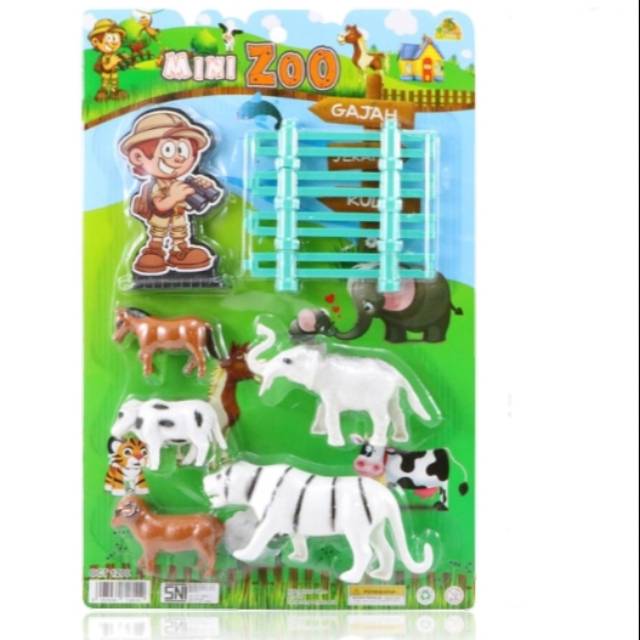 Mainan Anak Mini Zoo/Mainan Kebun Binatang Mini Taman Safari
