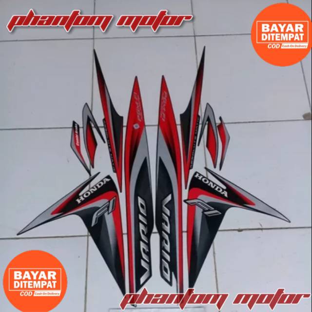 Striping vario 110 led 2014 hitam