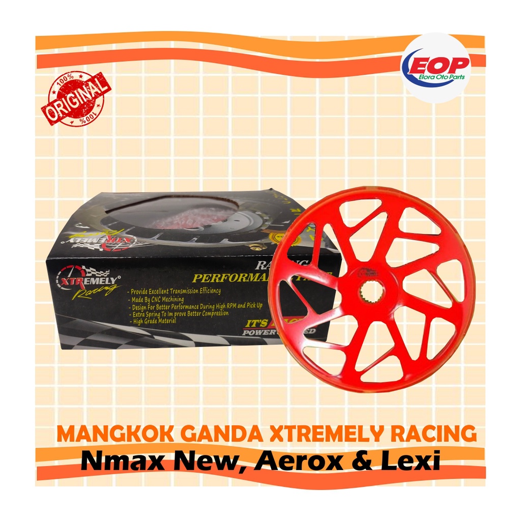 Mangkok Ganda XTR Xtremely Racing Nmax New, Aerox, Lexi Original