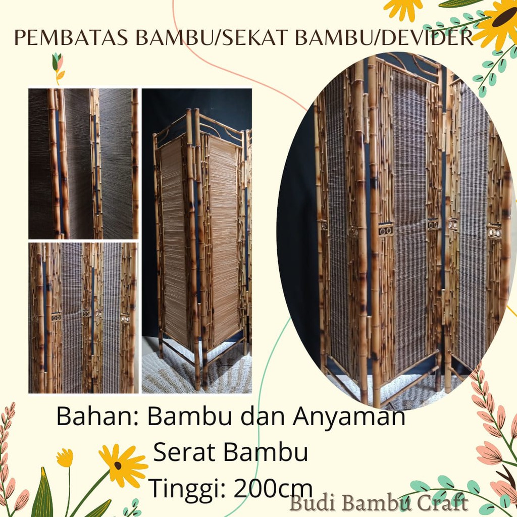 PENYEKAT RUANGAN MINIMALIS/ PENYEKAT BAMBU / PENYEKAT ANESTETIK