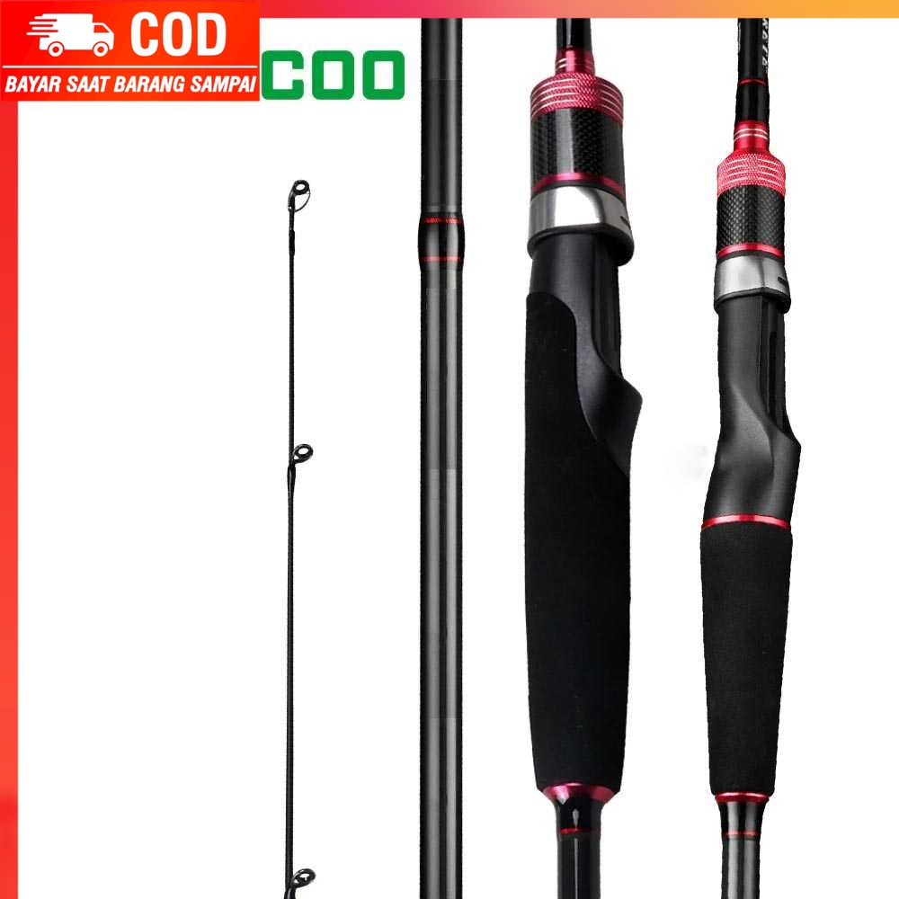 (1005 BARANG ORI) JOHNCOO Joran Pancing Spinning Fishing Rod Carbon Fiber - JC230