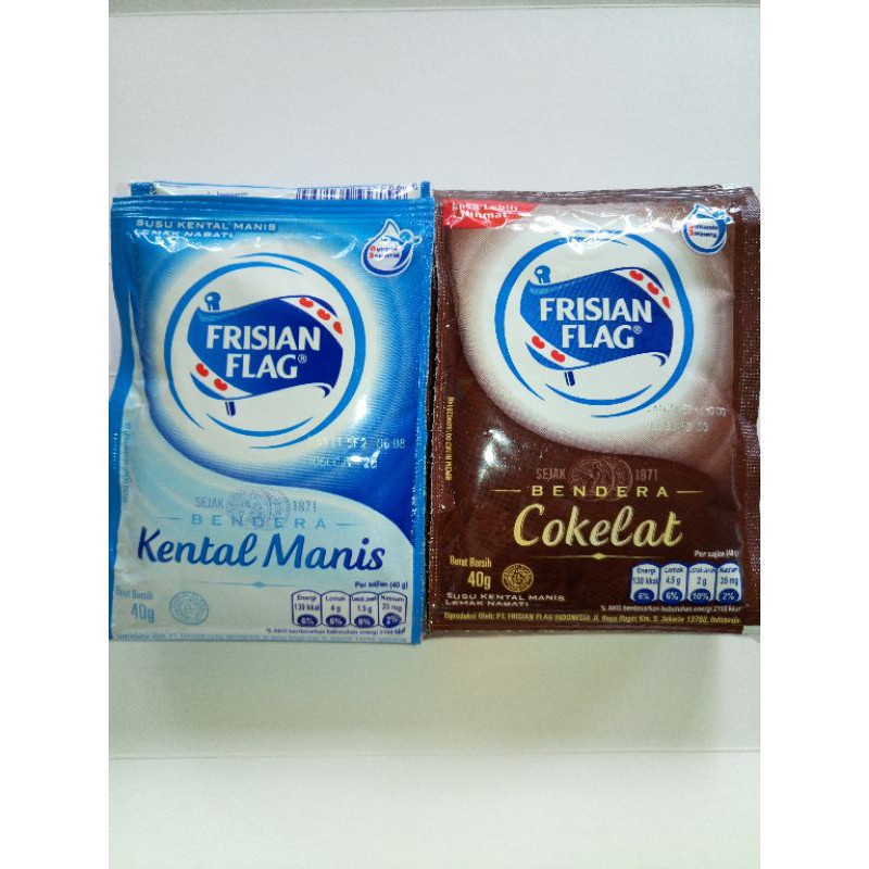 

Frisian Flag Susu Bendera Kental Manis 6 Sachet x 40gr