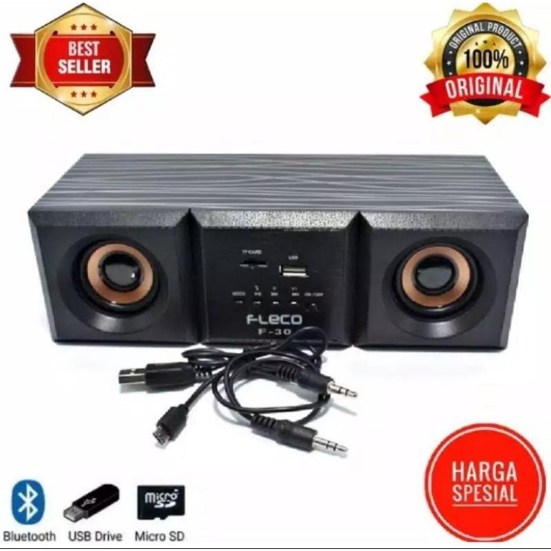 SPEAKER BLUETOOTH FLECO F30 Super Bass Terbaik Mega Bas