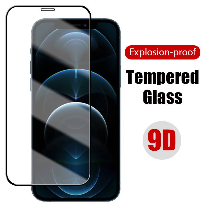 1PCS Screen Protector Glass for iPhone 11 12 Pro Max Mini Protective  Glass For iPhone 7 8 Plus X XS Max XR SE 2020